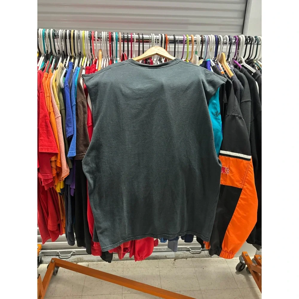 Vintage X-Men Marvel Graphic Muscle Tee Hanes Heavyweight Faded Black 2XL